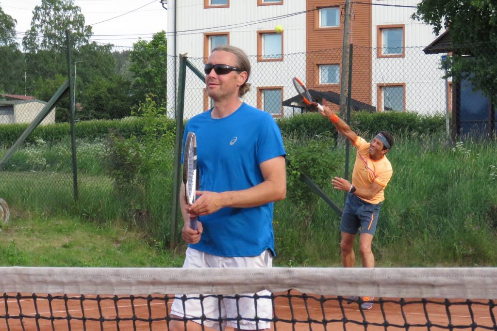 Strømmen Tennisklubb, tennis, idrett. Tennisspillere Pål Sterten og Christen Kaalstad. Foto: Vårt Strømmen, vartstrommen.no.