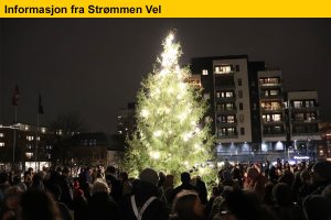 Read more about the article Julegrantenning på Strømmen 30. november kl.17 – fakkeltog fra kirken kl.16.15