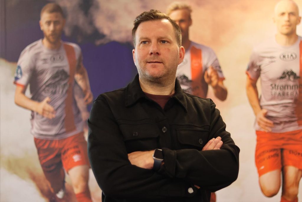 Sesongstart for Strømmen IF i OBOS-ligaen 2026. Trener Jens Wedeborg. Foto: Vårt Strømmen.
