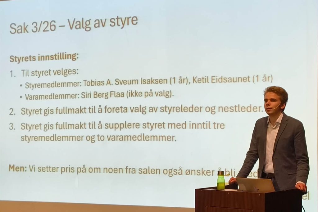 Bilde fra Strømmen Vels generalforsamling 2026