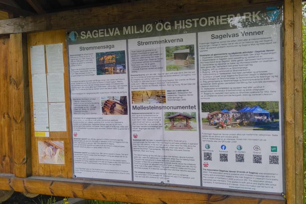 Mølleparken: Strømmens uten tvil beste parkområde - med en historisk vri ivaretatt av Sagelvas Venner. Foto: Vårt Strømmen, www.vartstrommen.no