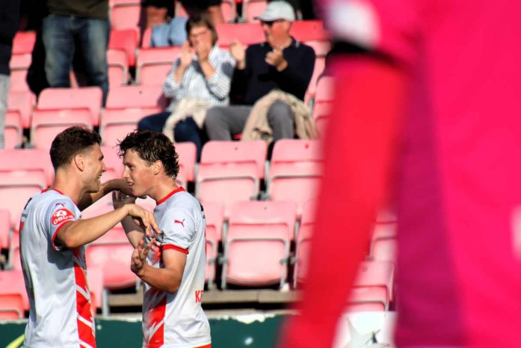Fotball på Strømmen stadion: Strømmen IF - Bryne 2-0, i OBOS-ligaen 2026. Foto: Vårt Strømmen, www.vartstrommen.no